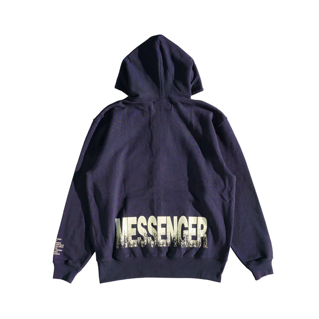 MSGR ジップパーカー / SCRAPED LOGO 10oz PILE ZIP HOOD