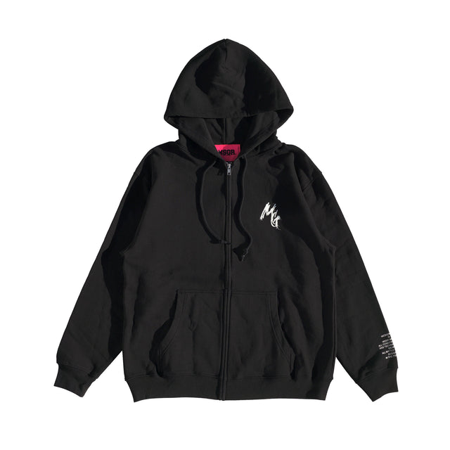 MSGR ジップパーカー / SCRIBBLE MG 8.8oz PILE ZIP HOOD