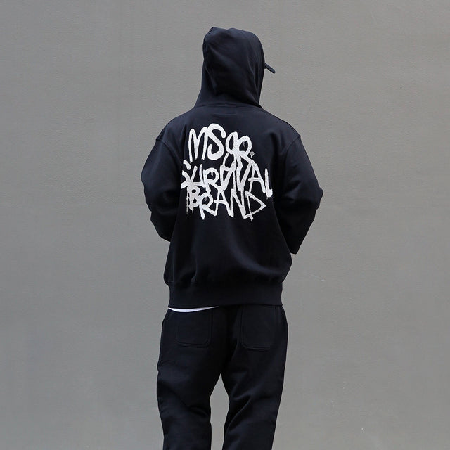 MSGR ジップパーカー / SURVIVE THE STREET 10oz PILE ZIP HOOD