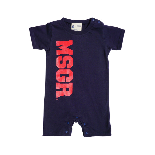 MSGR 子供服 / VIRTICAL LOGO ROMPERS
