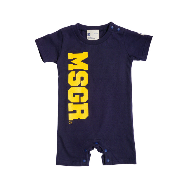 MSGR 子供服 / VIRTICAL LOGO ROMPERS