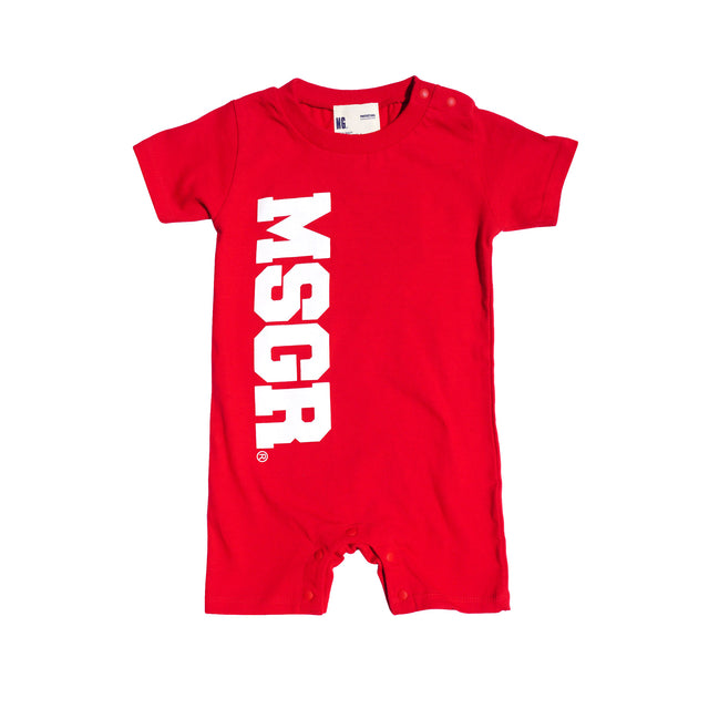 MSGR 子供服 / VIRTICAL LOGO ROMPERS