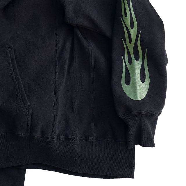 MSGR ジップパーカー / FLAME CROSS 12oz FLEECE ZIP HOOD