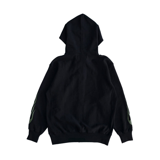 MSGR ジップパーカー / FLAME CROSS 12oz FLEECE ZIP HOOD