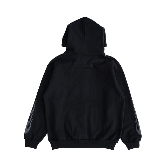 MSGR ジップパーカー / FLAME CROSS REFRECTOR 15oz FLEECE ZIP HOOD