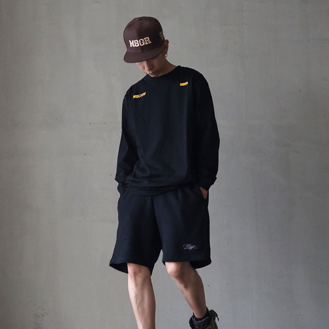 MSGR ショートパンツ / BLACKSWORD LOGO EMB PILE SHORTS