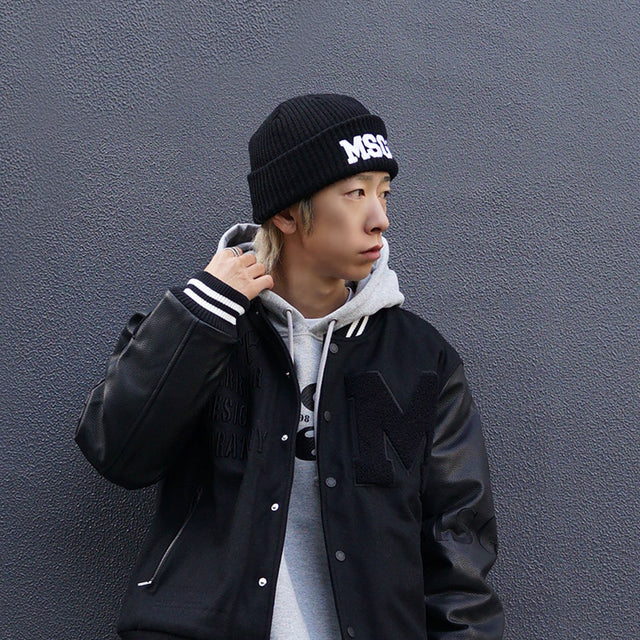 MSGR ニット帽 / LOGO EMB KNIT BEANIE