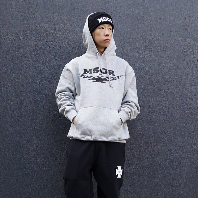 MSGR パーカー / MOTOR CARBON LOGO 12.7oz PULL HOOD