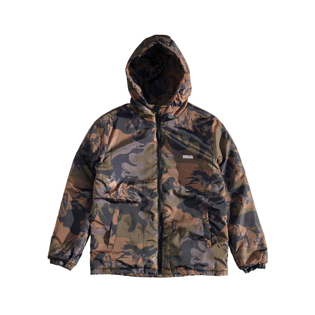 MSGR ジャケット / CAMOUFLAGE PUFF HOOD JACKET