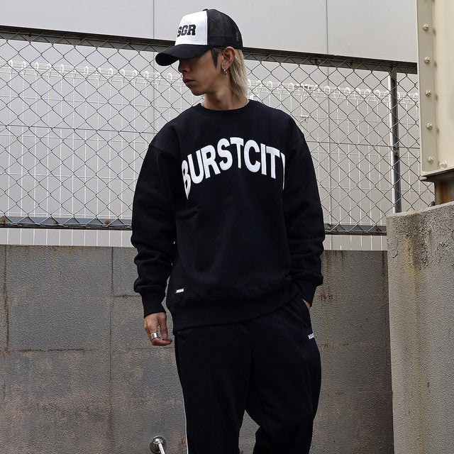 MSGR トレーナー / BURSTCITY 12oz PILE CREW