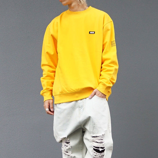 MSGR トレーナー / STENCIL BIC LOGO 8.8oz PILE CREW