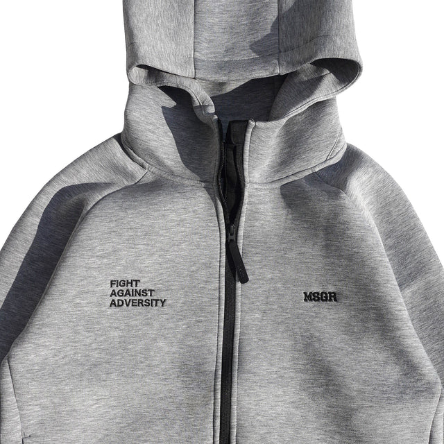 MSGR ジップパーカー / EMB MESSAGE 9.4oz BONDING ZIP HOOD