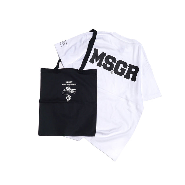 MSGR Tシャツ / MINI LABEL TEE WITH TOTE BAG