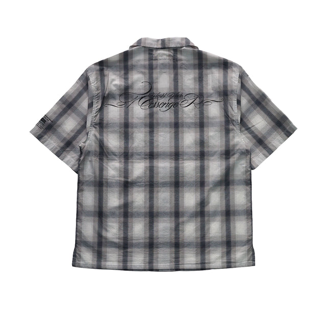 MSGR シャツ / FONTAINE DE DIAMANTE OPEN CHECK SHIRTS