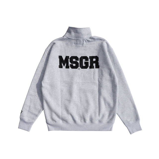 MSGR スウェット / BLOCK LOGO LOOSE FIT HALF ZIP SWEAT