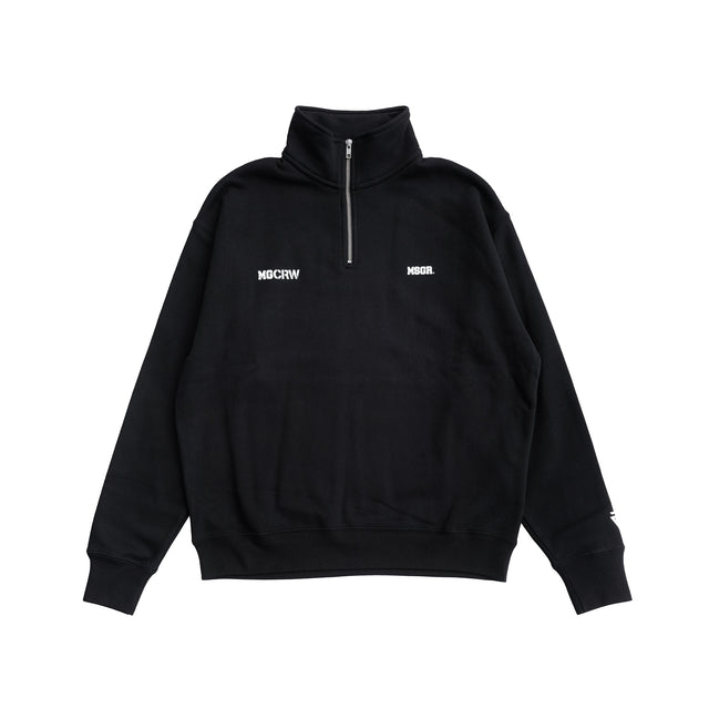 MSGR スウェット / BLOCK LOGO LOOSE FIT HALF ZIP SWEAT