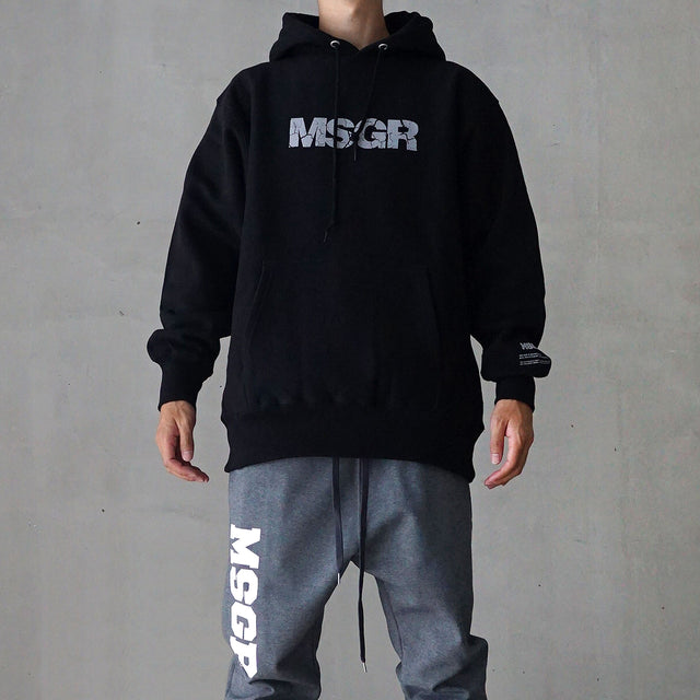 MSGR パーカー / CRACK LOGO 12oz PULL HOOD