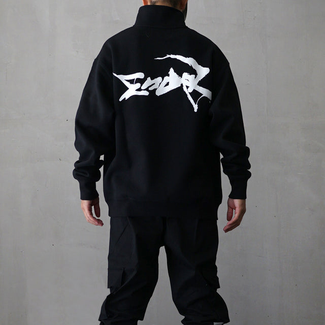 MSGR スウェット / CALLIGRAPHY MSGR LOOSE FIT HALF ZIP SWEAT