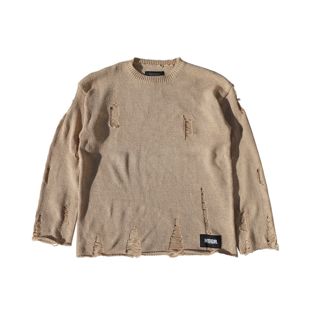 MSGR ニット / DAMAGE CREW KNIT