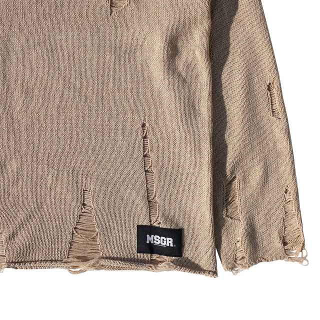 MSGR ニット / DAMAGE CREW KNIT