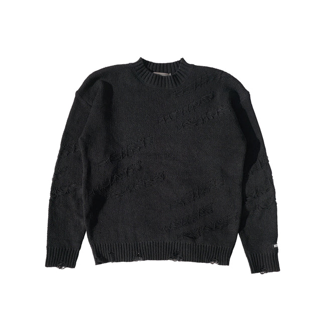 MSGR ニット / VINTAGE DAMAGE CREW KNIT
