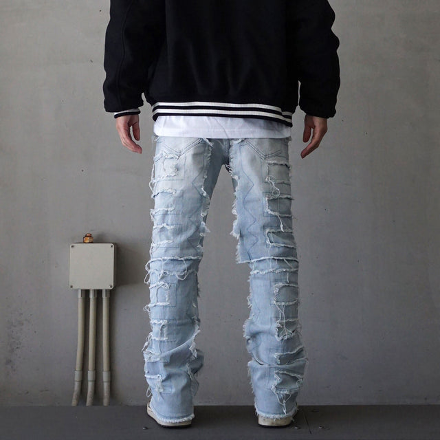 MSGR パンツ / 24 DAMEGE STRETCH DENIM PANTS