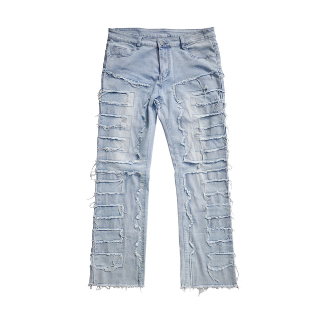 MSGR パンツ / 24 DAMEGE STRETCH DENIM PANTS