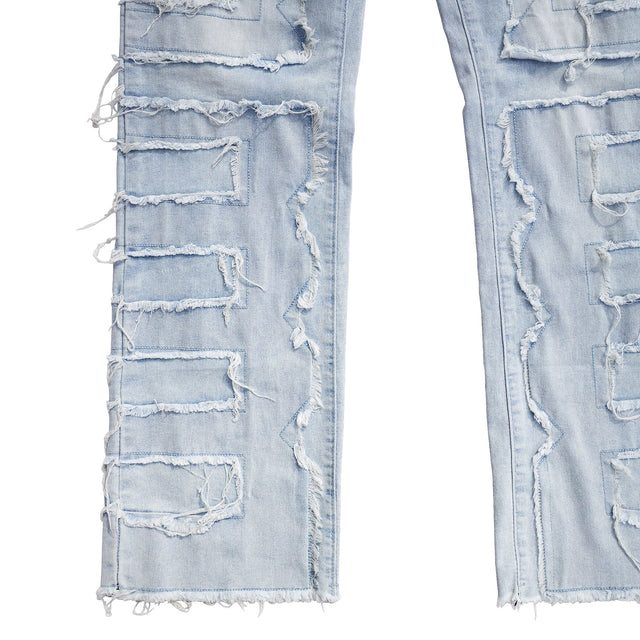 MSGR パンツ / 24 DAMEGE STRETCH DENIM PANTS