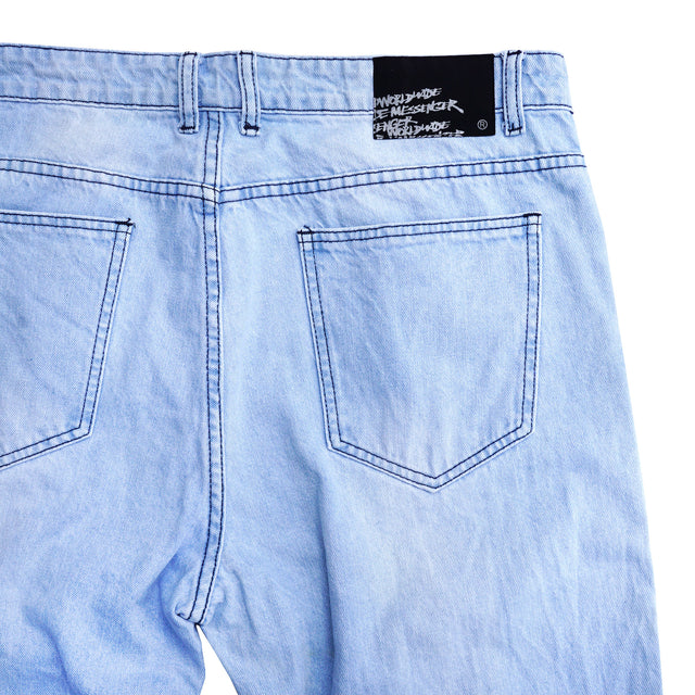 MSGR パンツ / DAMAGE DENIM PANTS
