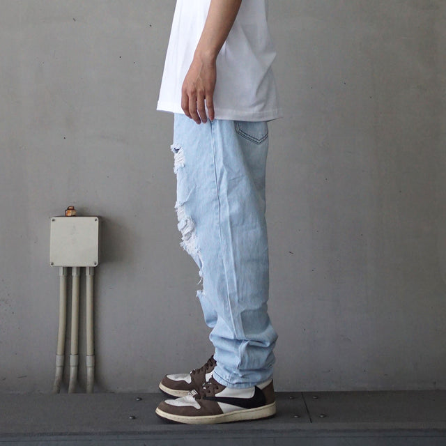 MSGR パンツ / DAMAGE DENIM PANTS