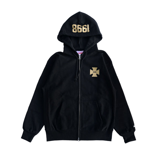 MSGR ジップパーカー / CROSS CONCAVE 12oz ZIP HOOD