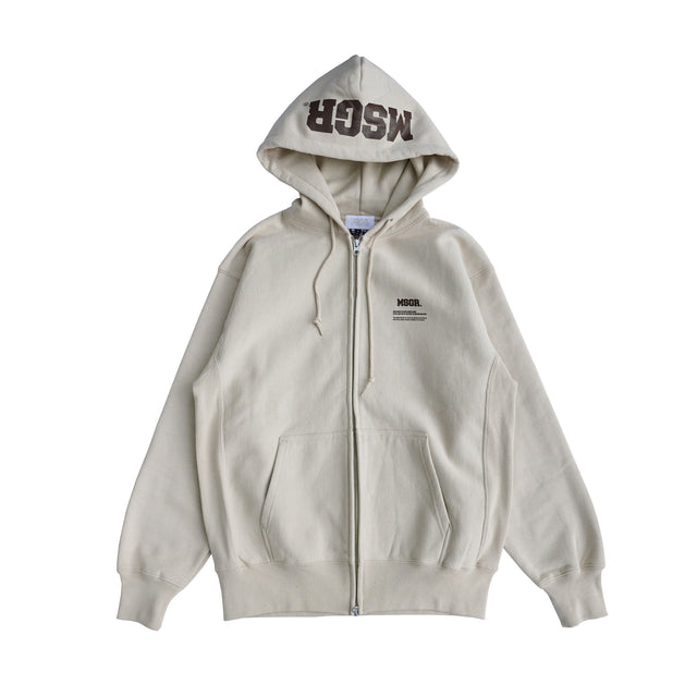 MSGR ジップパーカー / LOGO 12oz ZIP HOOD