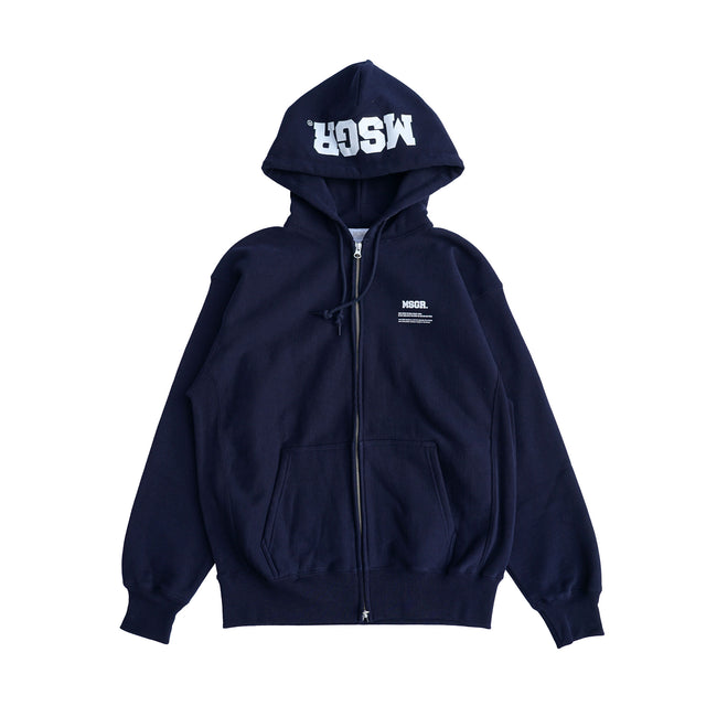 MSGR ジップパーカー / LOGO 12oz ZIP HOOD