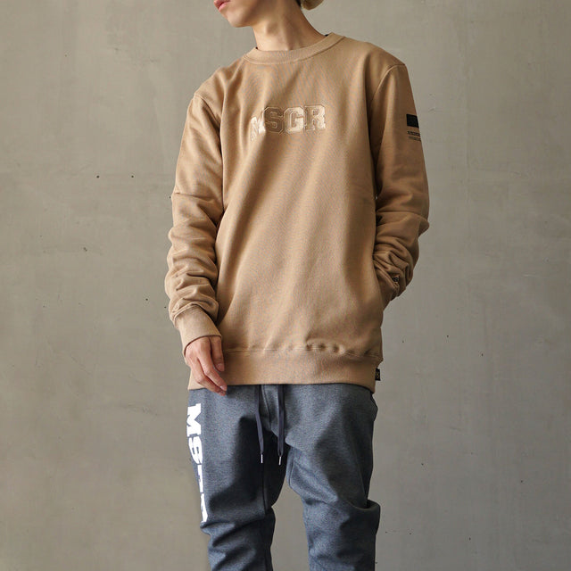 MSGR トレーナー / EMBLOID 18 LOGO STYLISH CREW