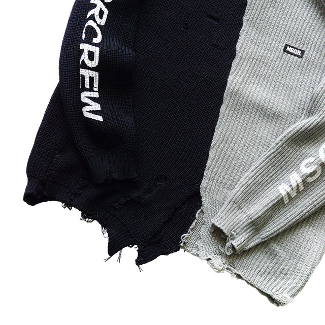 MSGRトップス / Damage Sweater
