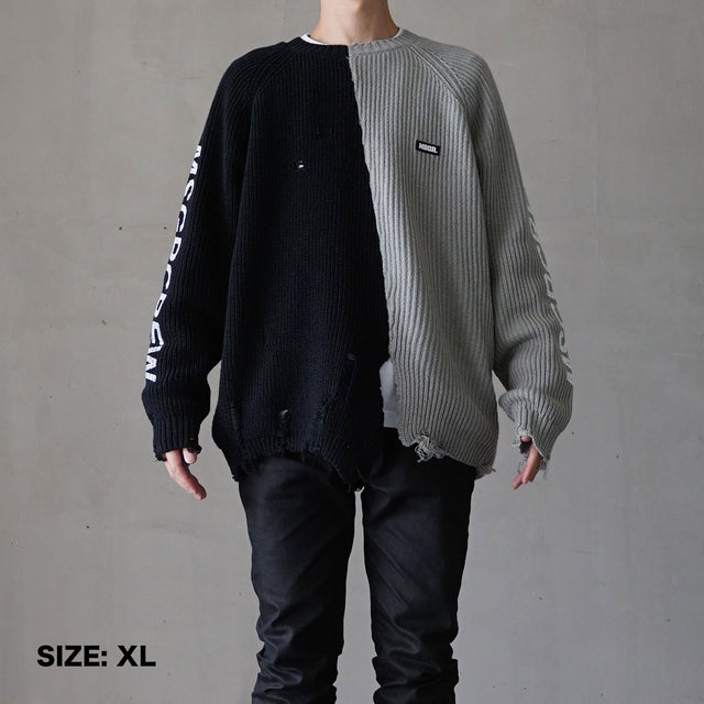 MSGRトップス / Damage Sweater