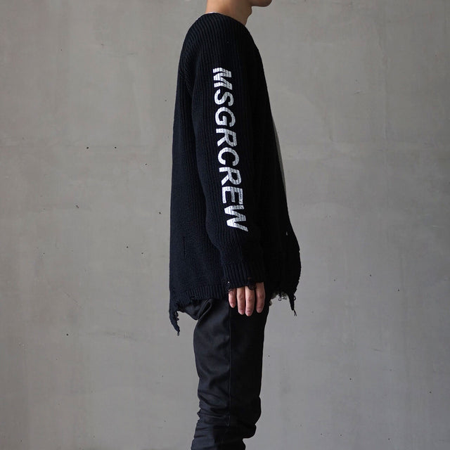 MSGRトップス / Damage Sweater