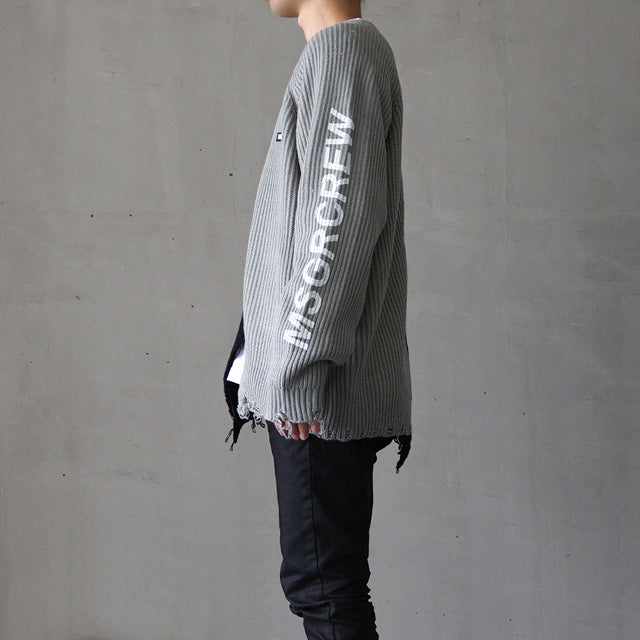 MSGRトップス / Damage Sweater
