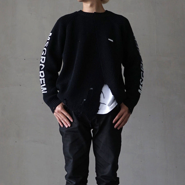 MSGRトップス / Damage Sweater