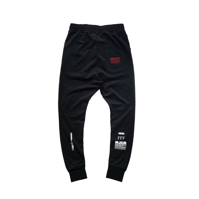 MSGRパンツ / STYLISH PONCH JOGGER-BLACKSWORD EMB