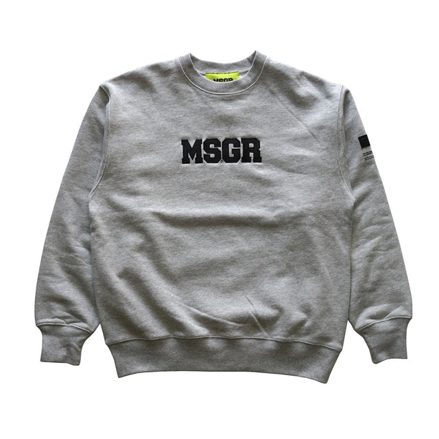 MSGR トレーナー / BLOCK LOGO 18 EMBLOID HEAVYWEIGHT CREW