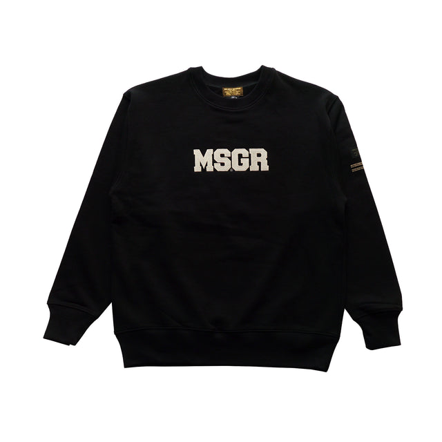 MSGR トレーナー / BLOCK LOGO 18 EMBLOID HEAVYWEIGHT CREW