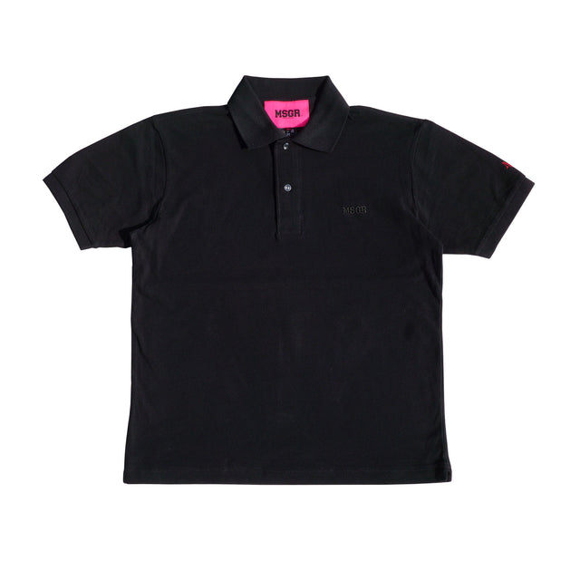 MSGR ポロシャツ / 4cm EMBLOID LOGO POLO SHIRTS