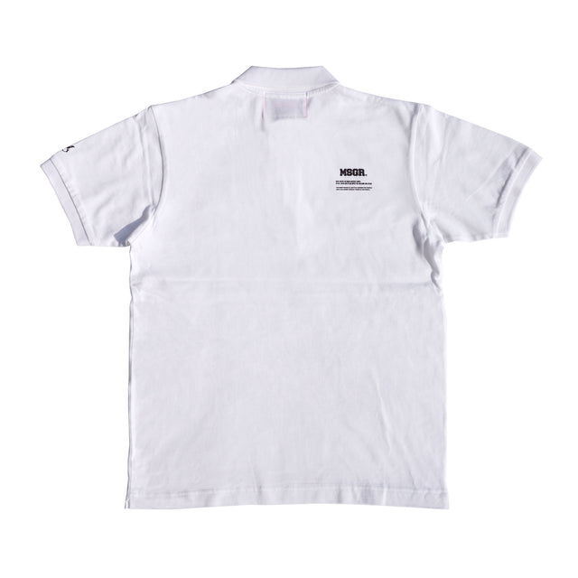 MSGR ポロシャツ / 4cm EMBLOID LOGO POLO SHIRTS