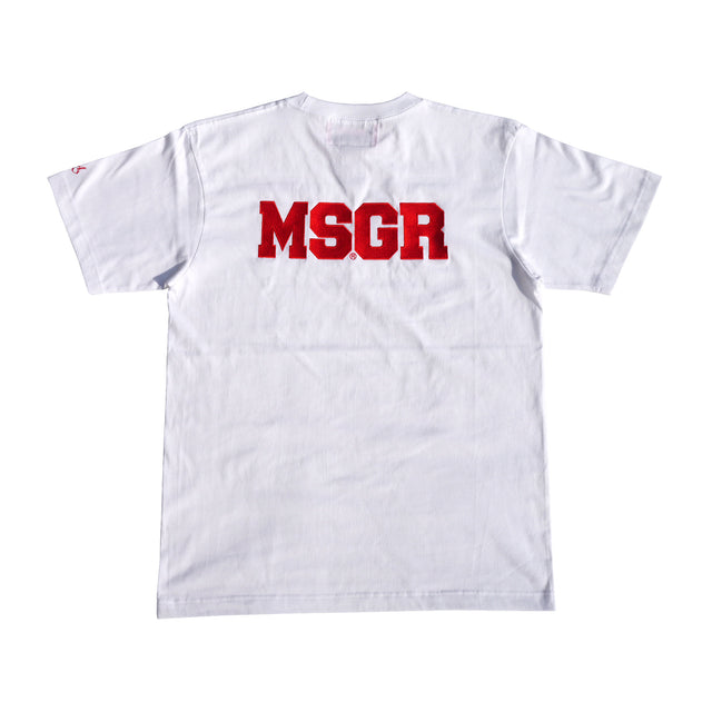 MSGR Tシャツ / BLOCK LOGO 4+28 EMBLOID PREMIUM TEE