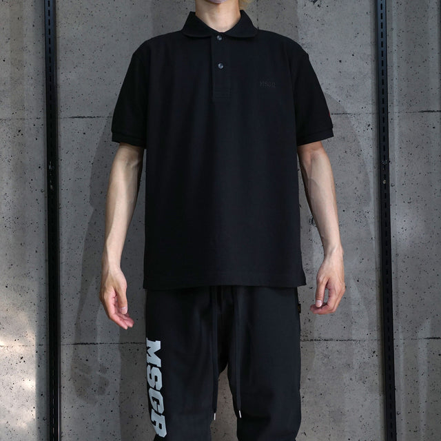 MSGR ポロシャツ / 4cm EMBLOID LOGO POLO SHIRTS