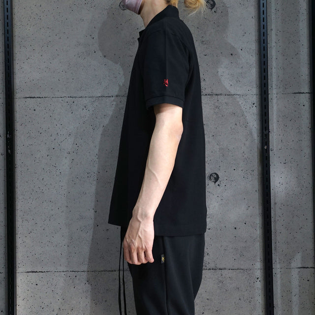 MSGR ポロシャツ / 4cm EMBLOID LOGO POLO SHIRTS