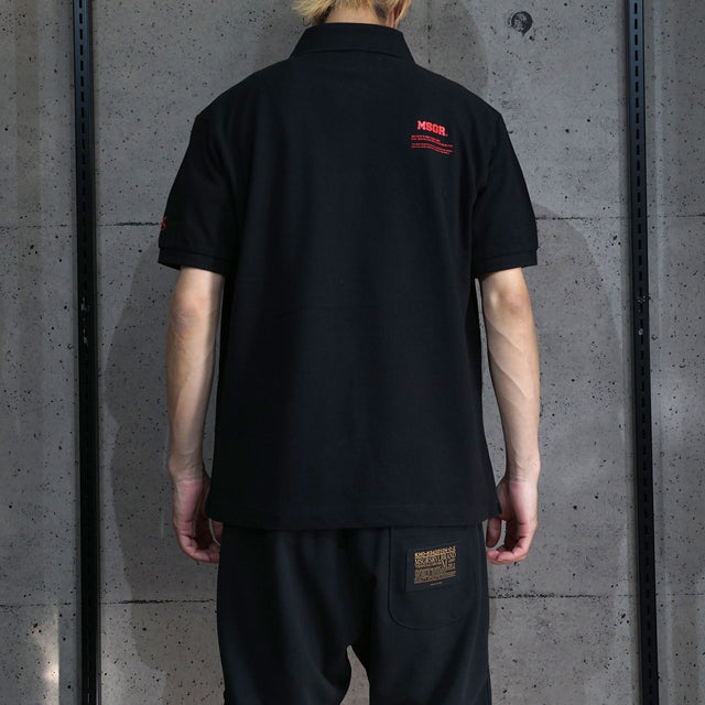 MSGR ポロシャツ / 4cm EMBLOID LOGO POLO SHIRTS