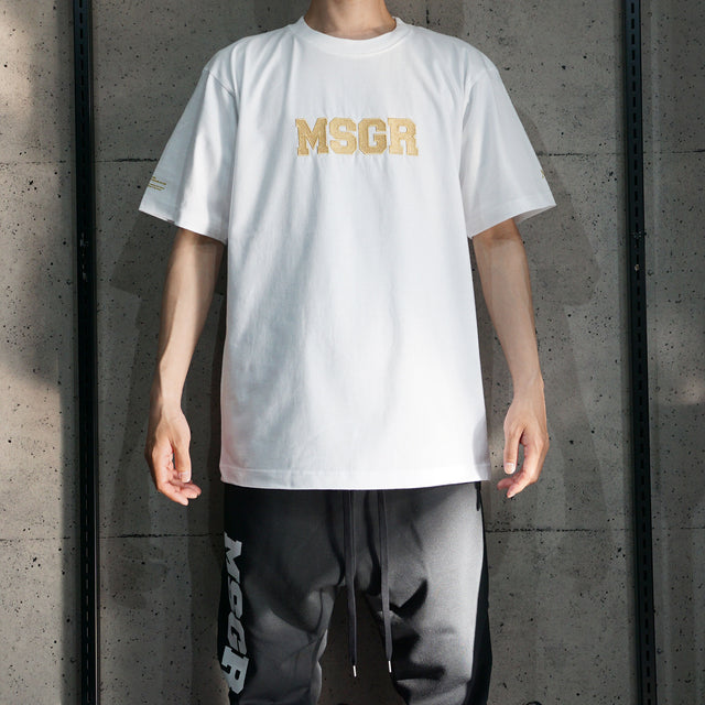 MSGR Tシャツ / BLOCK LOGO 18 EMBLOID PREMIUM TEE
