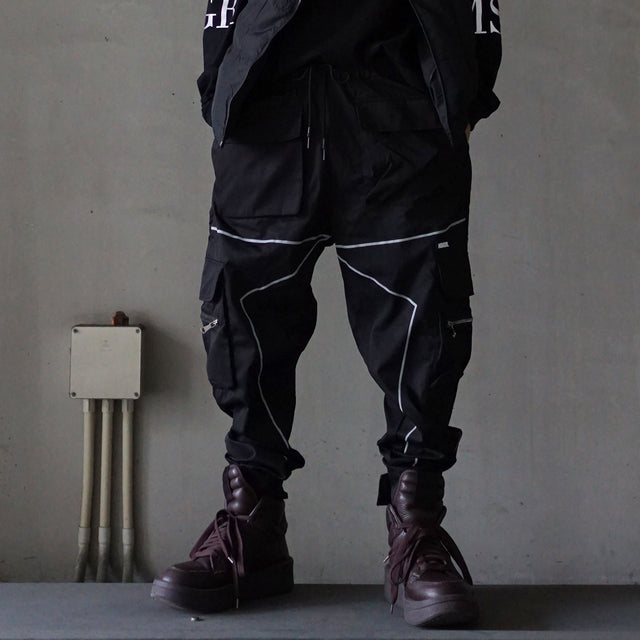 MSGR パンツ / Refrector Piping Zip Cargo Pants